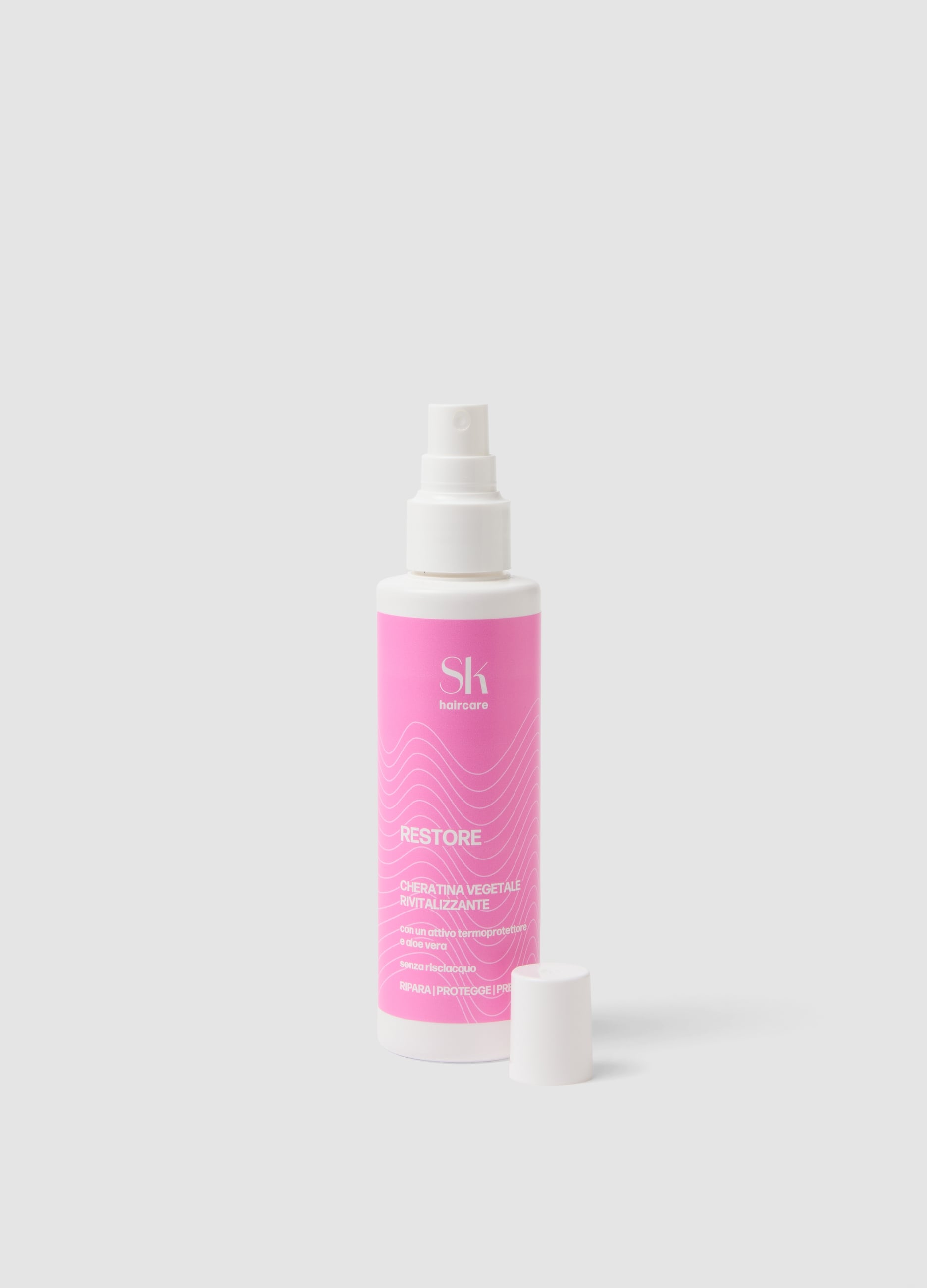 SHK, Spray Cheratina Vegetale Restore 150ml, Unisex, Bianco, Taglia: FASUL
