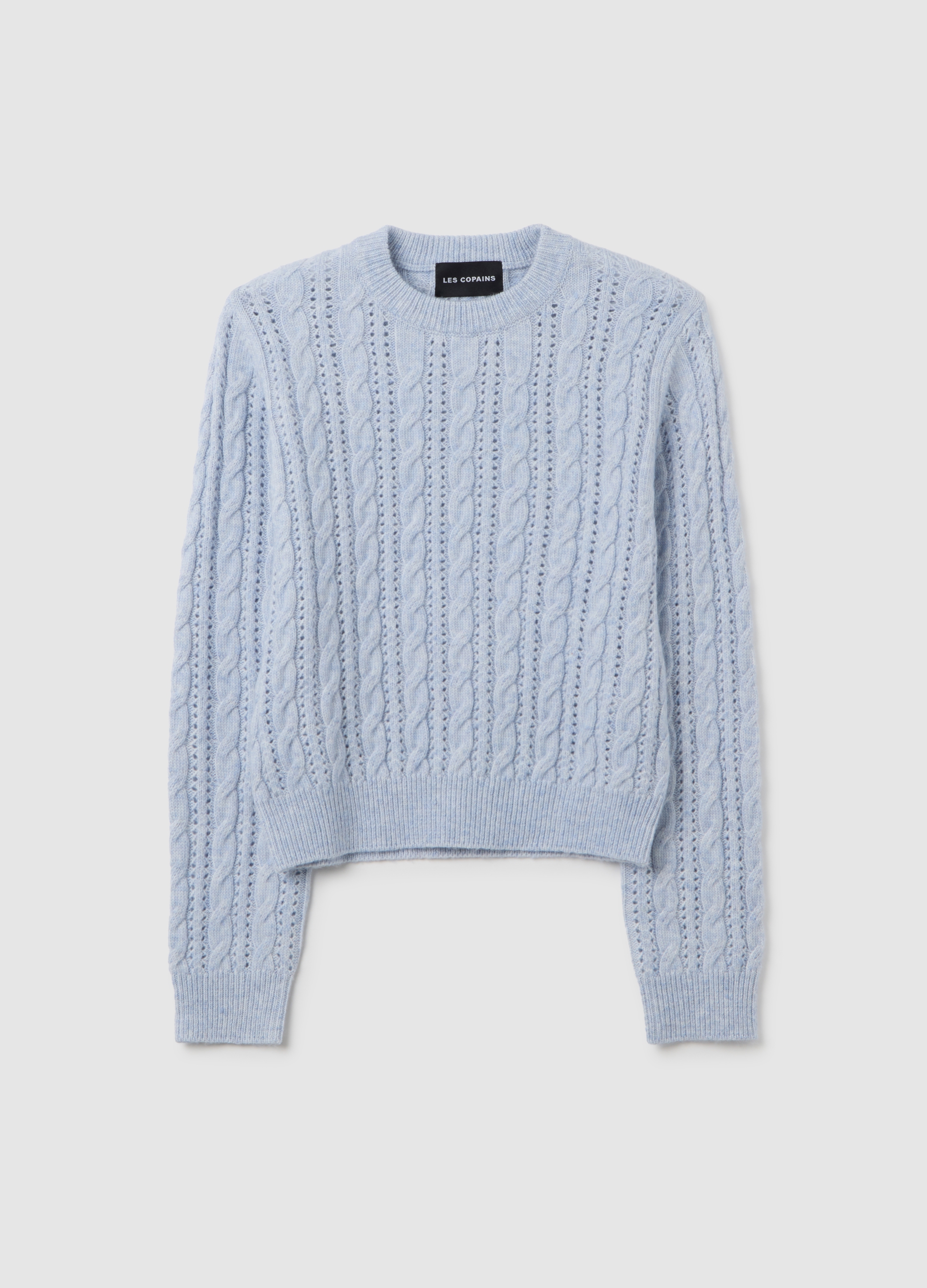 Maglione Azzurro Regular Fit, Mujer, Azul claro, Talla: 40