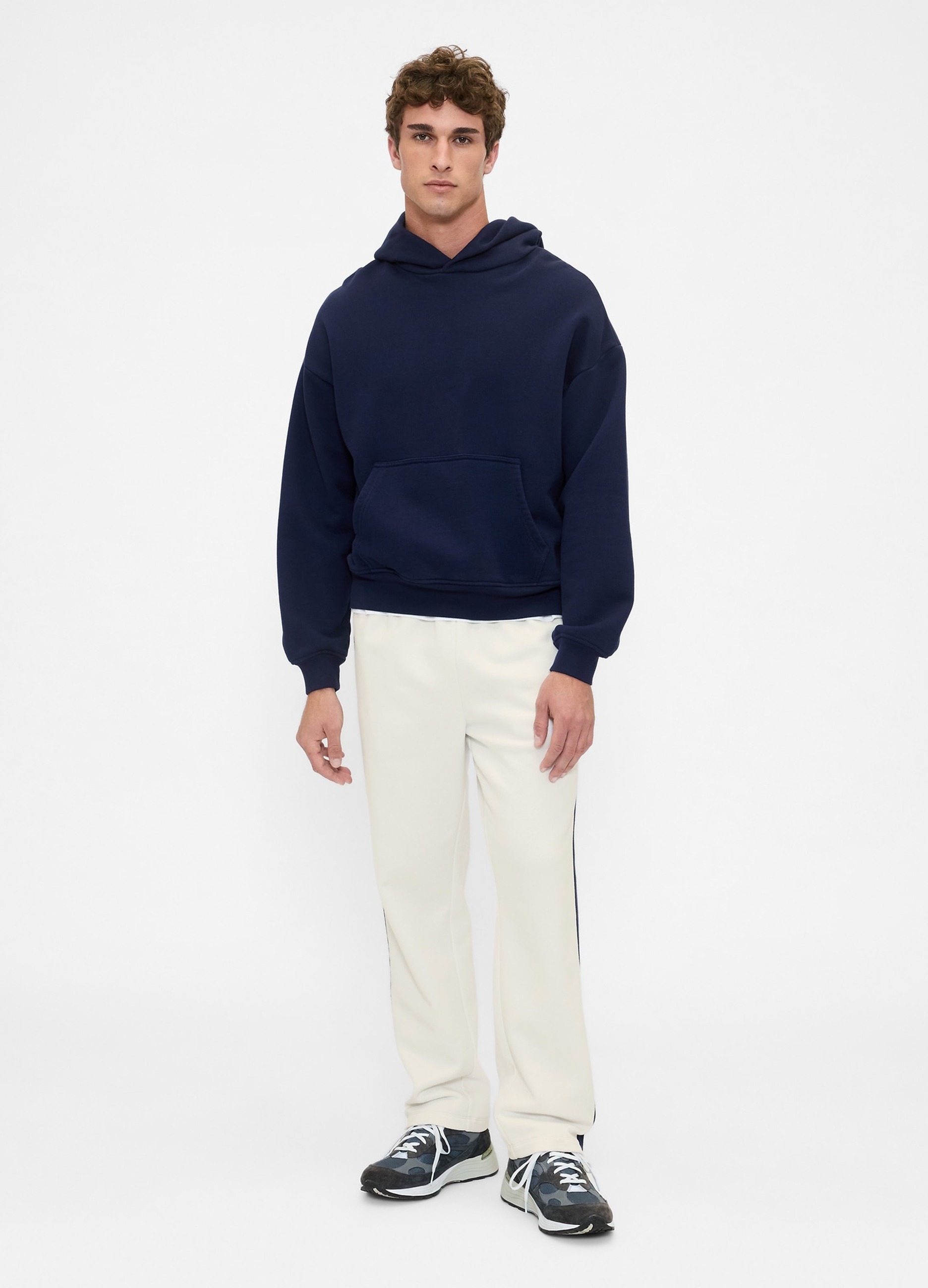 GAP, Joggers In Misto Cotone Con Logo Gap, Uomo, Bianco, Taglia: XS