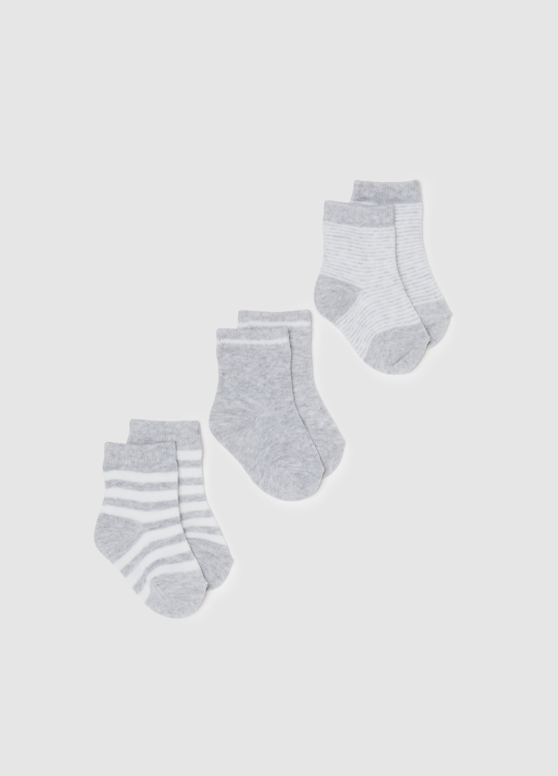 FAGOTTINO, Calcetines De Bebé Multicolor En Mezcla De Algodón, Niño, Blanco/gris, Talla: 24-30