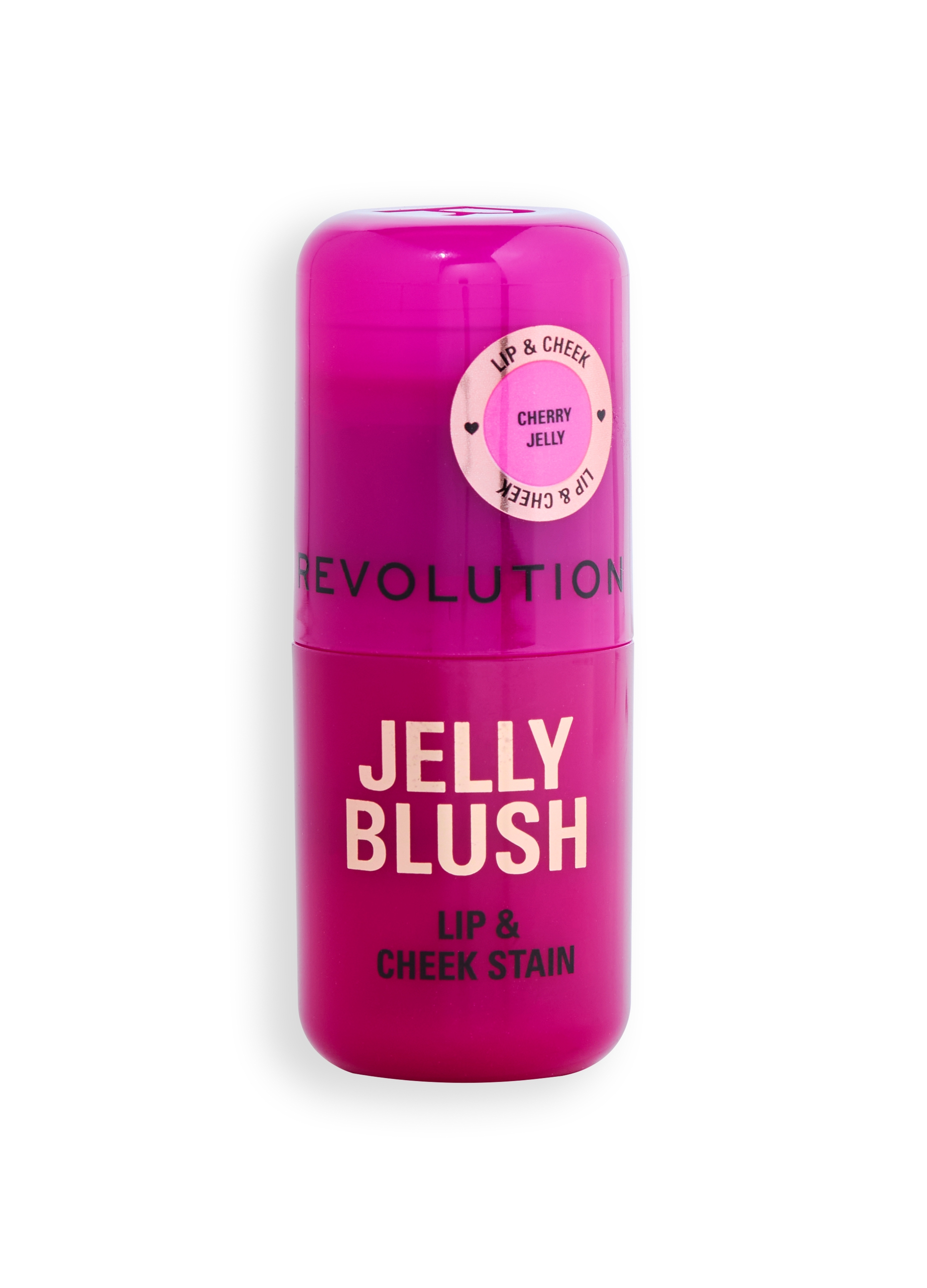 REVOLUTION, Jelly Blush Tinta Labbra E Guance Stick Cherry Red, Donna, Rosso, Taglia: FASUL