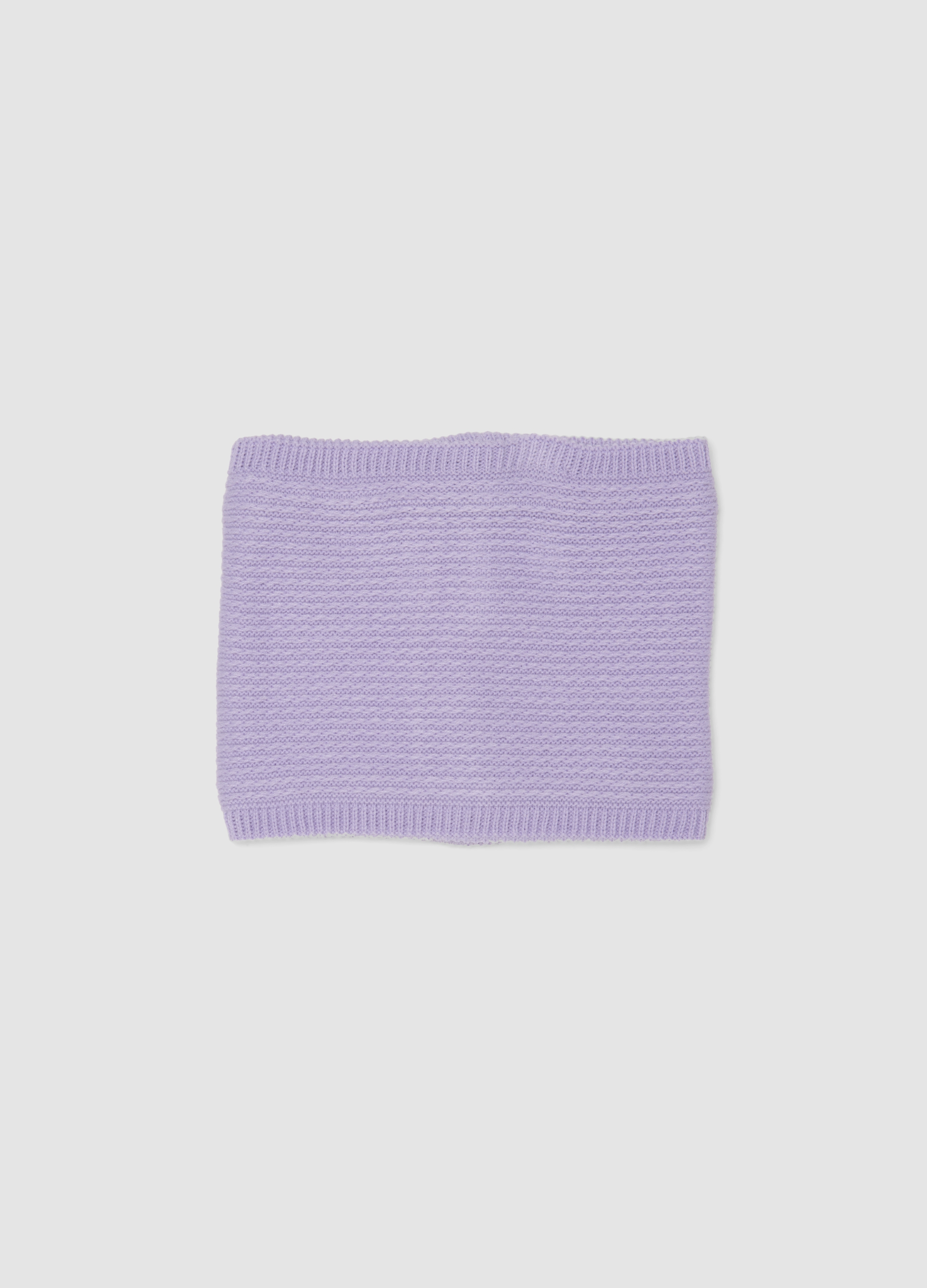 OVS KIDS, Sciarpa Viola In Maglia A Collo Ad Anello, Bambina, Viola, Taglia: ONE SIZE