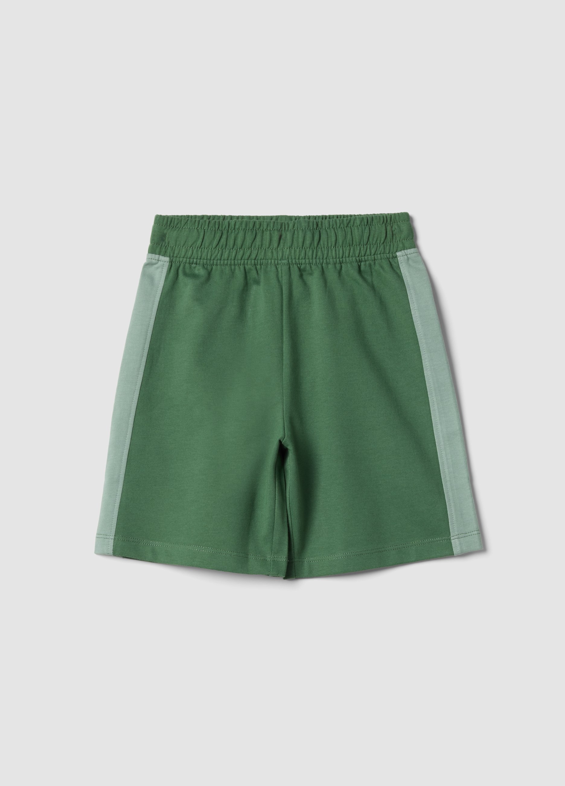 OVS KIDS, Pantalones Cortos De Algodón Verde Regular Fit Para Niños, Niño, Verde oscuro, Talla: 5-6