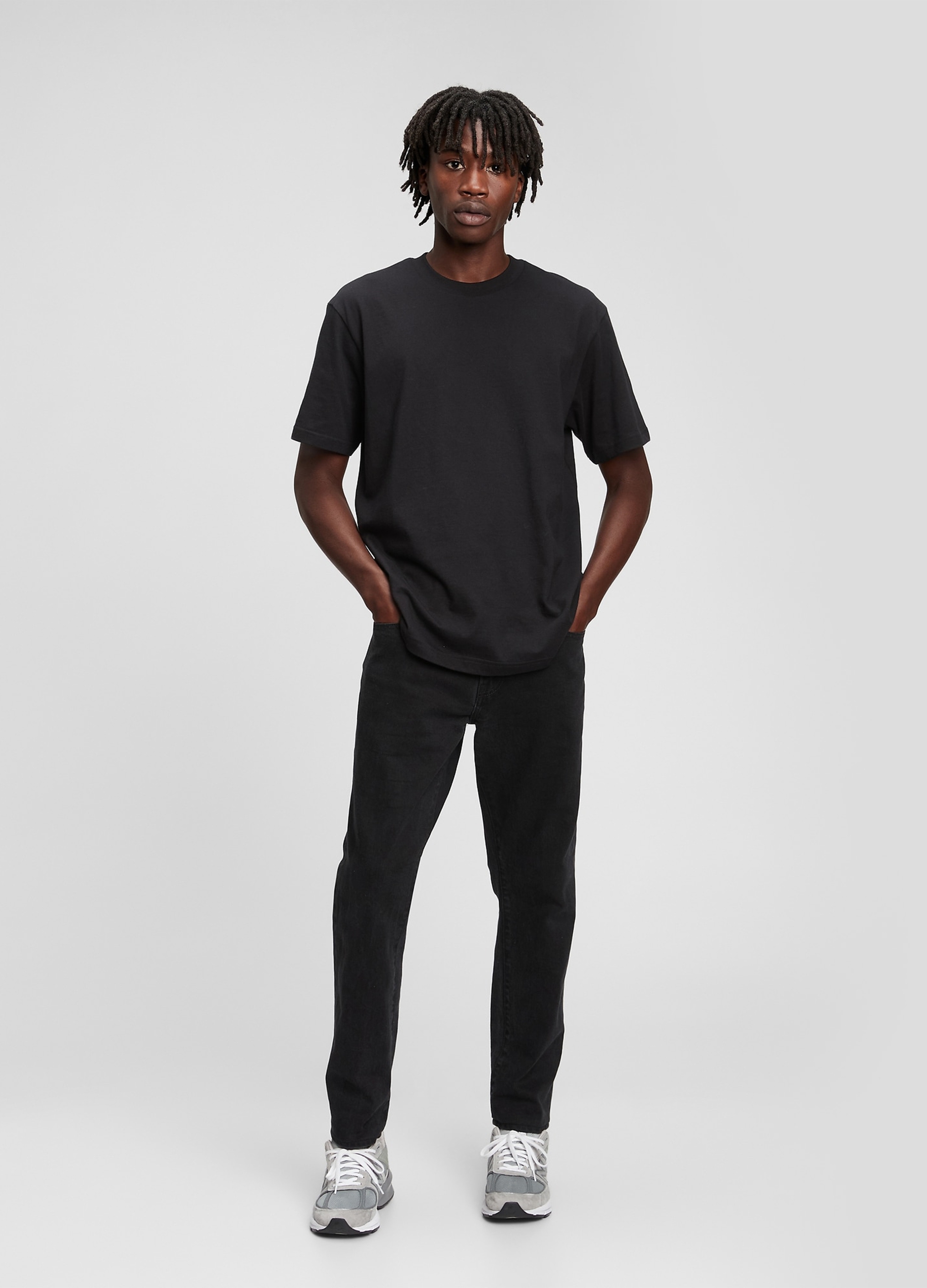 INCH-BLUE, Jeans Slim Fit Stretch, Uomo, Nero, Taglia: 28 x 32