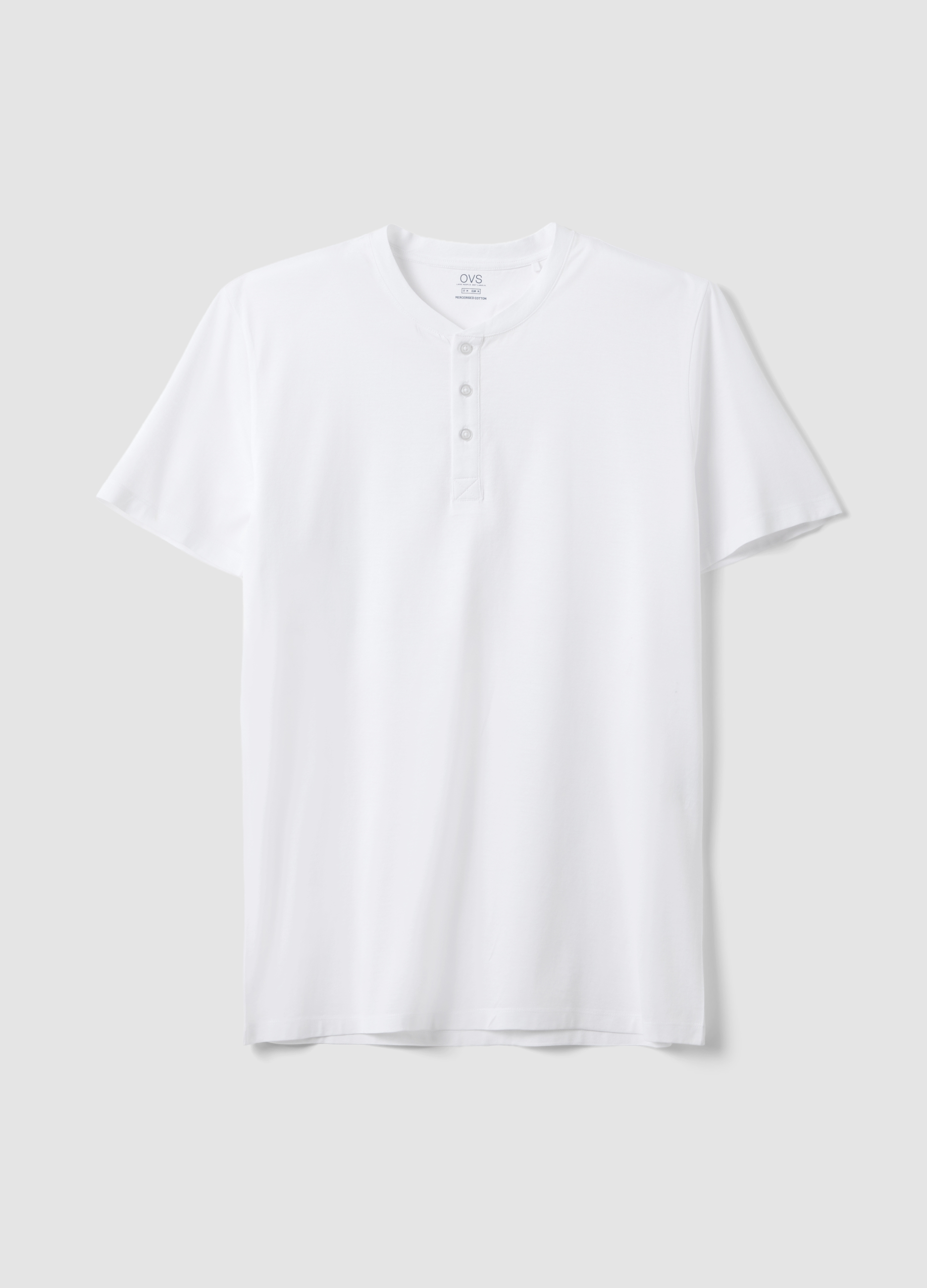 OVS, T-shirt In Puro Cotone Bianco Regular Fit, Uomo, Bianco, Taglia: L