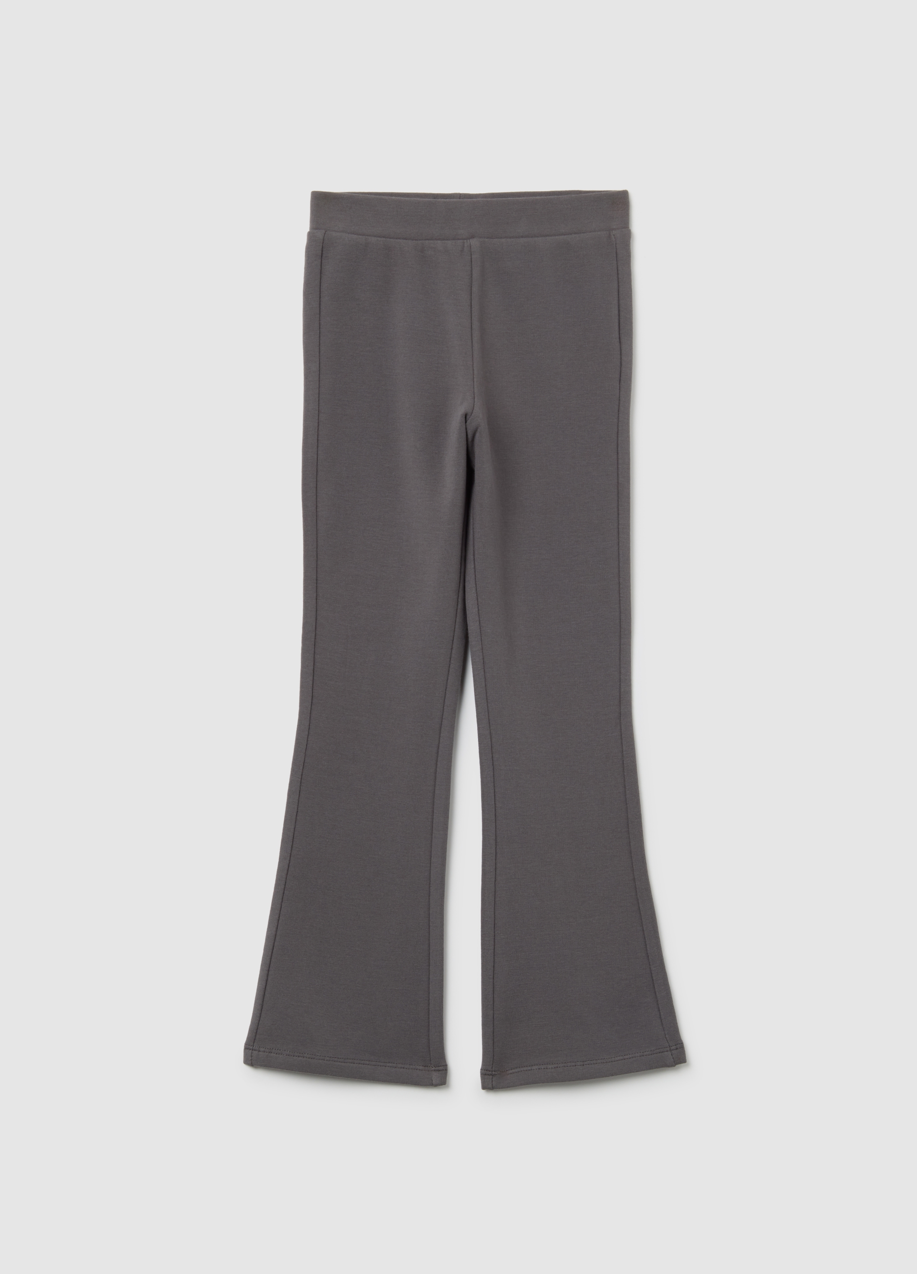 OVS KIDS, Leggings Acampanados De Algodón Elástico Gris Para Niña, Niña, Gris claro, Talla: 6-7