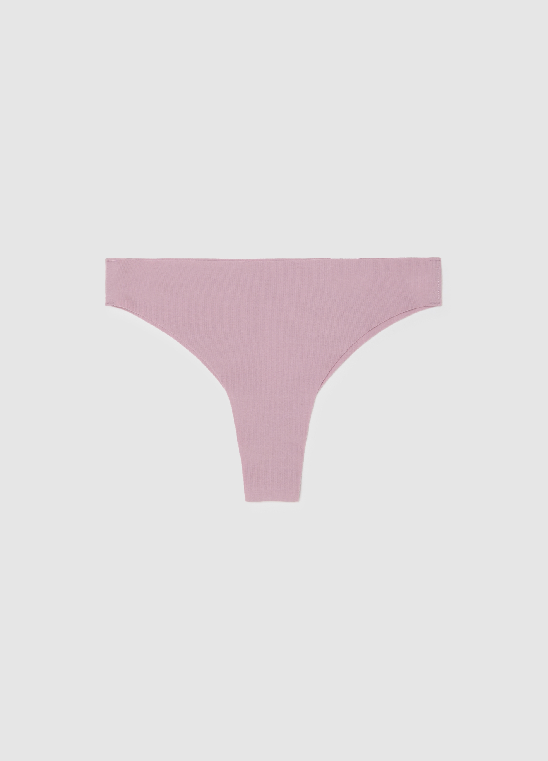 OVS, Slip A Brasiliana In Cotone Elasticizzato Rosa Regular Fit, Donna, Rosa, Taglia: 1