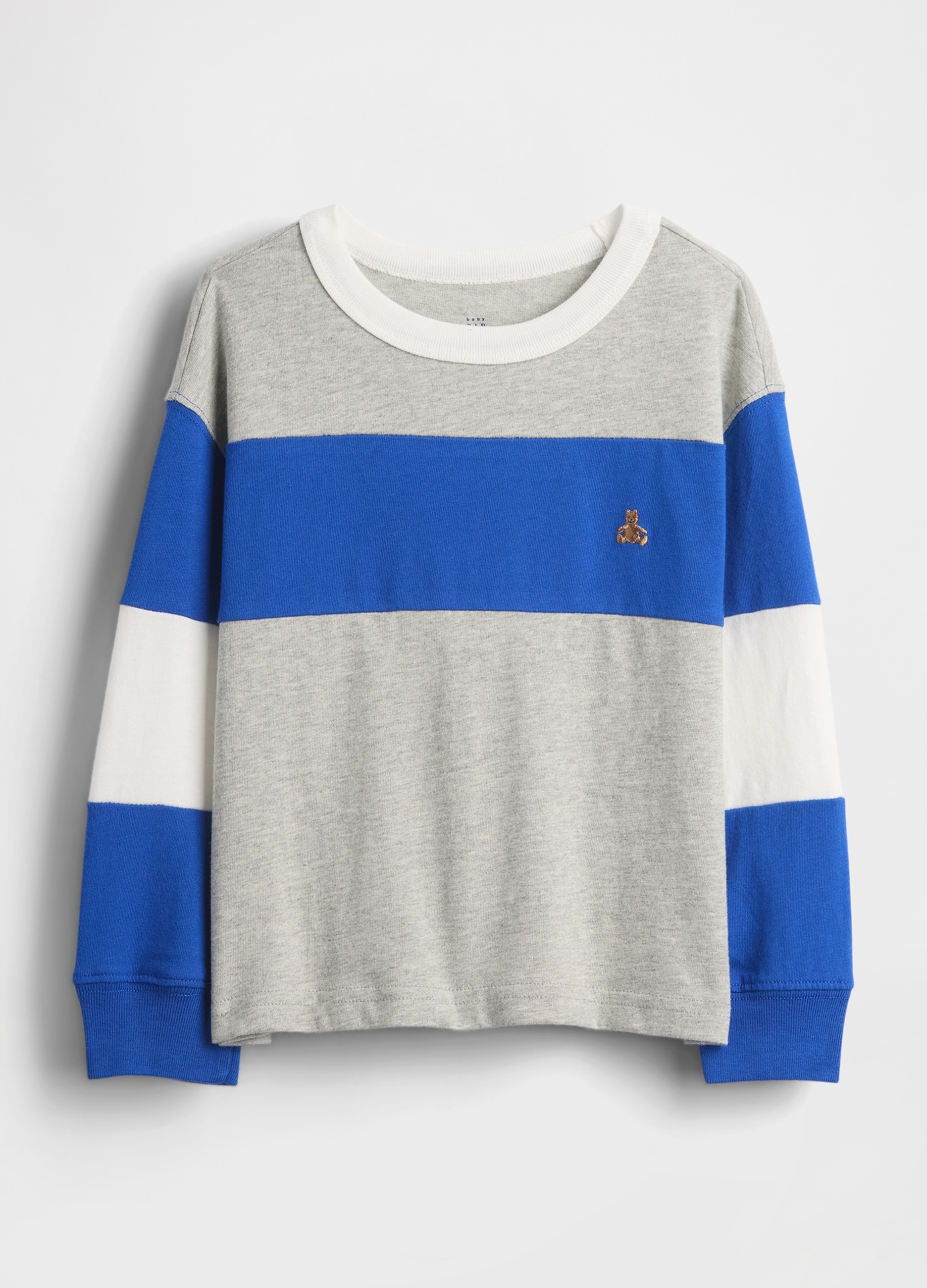 GAP KIDS, Maglia A Righe A Maniche Lunghe, Bambino, Blu, Taglia: 18-24M/79-84