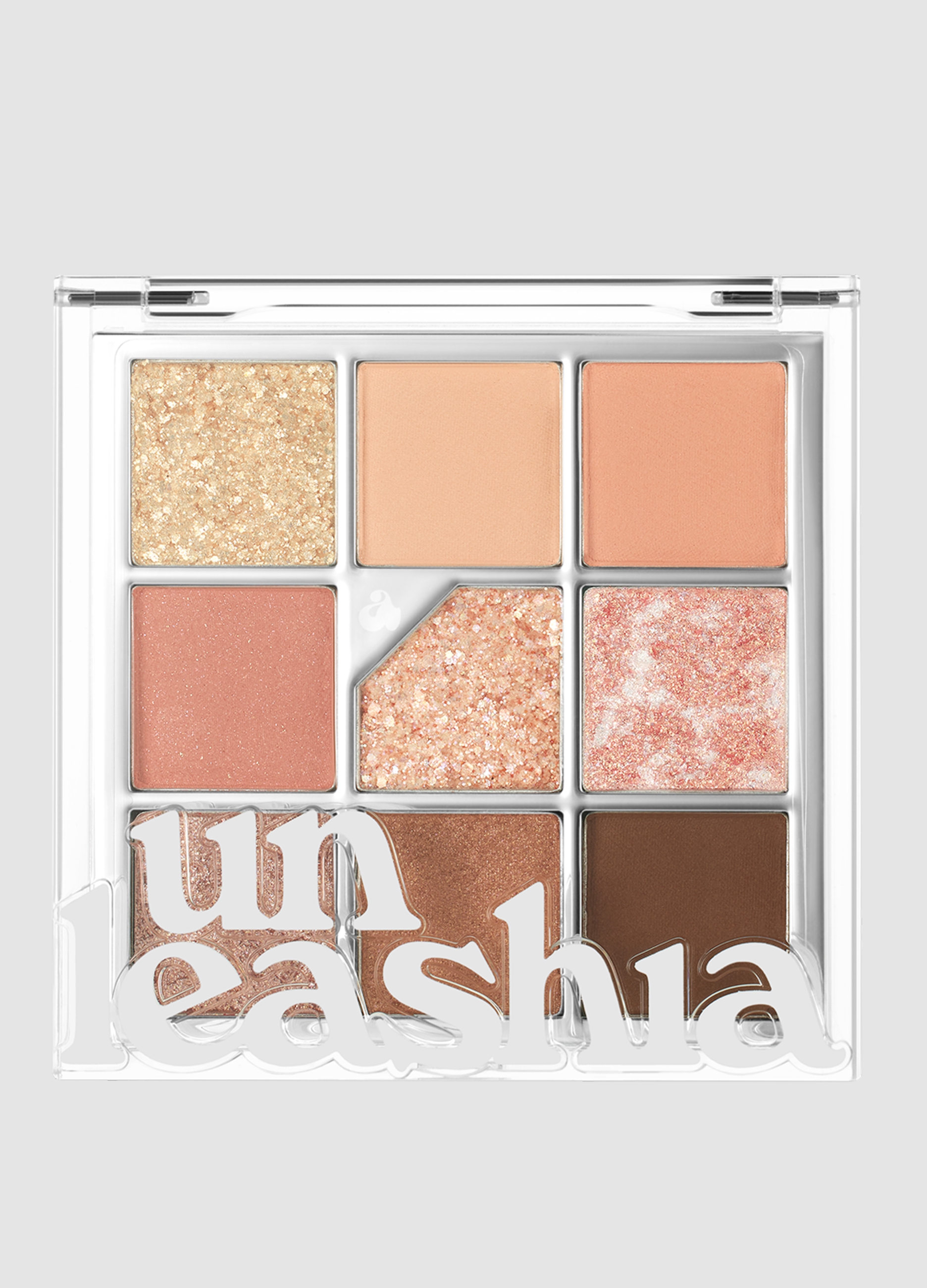 UNLEASHIA, Glitterpedia Eye Palette N°3 All Of Coralpink - Make-up Coreano, Donna, Multicolor, Taglia: FASUL