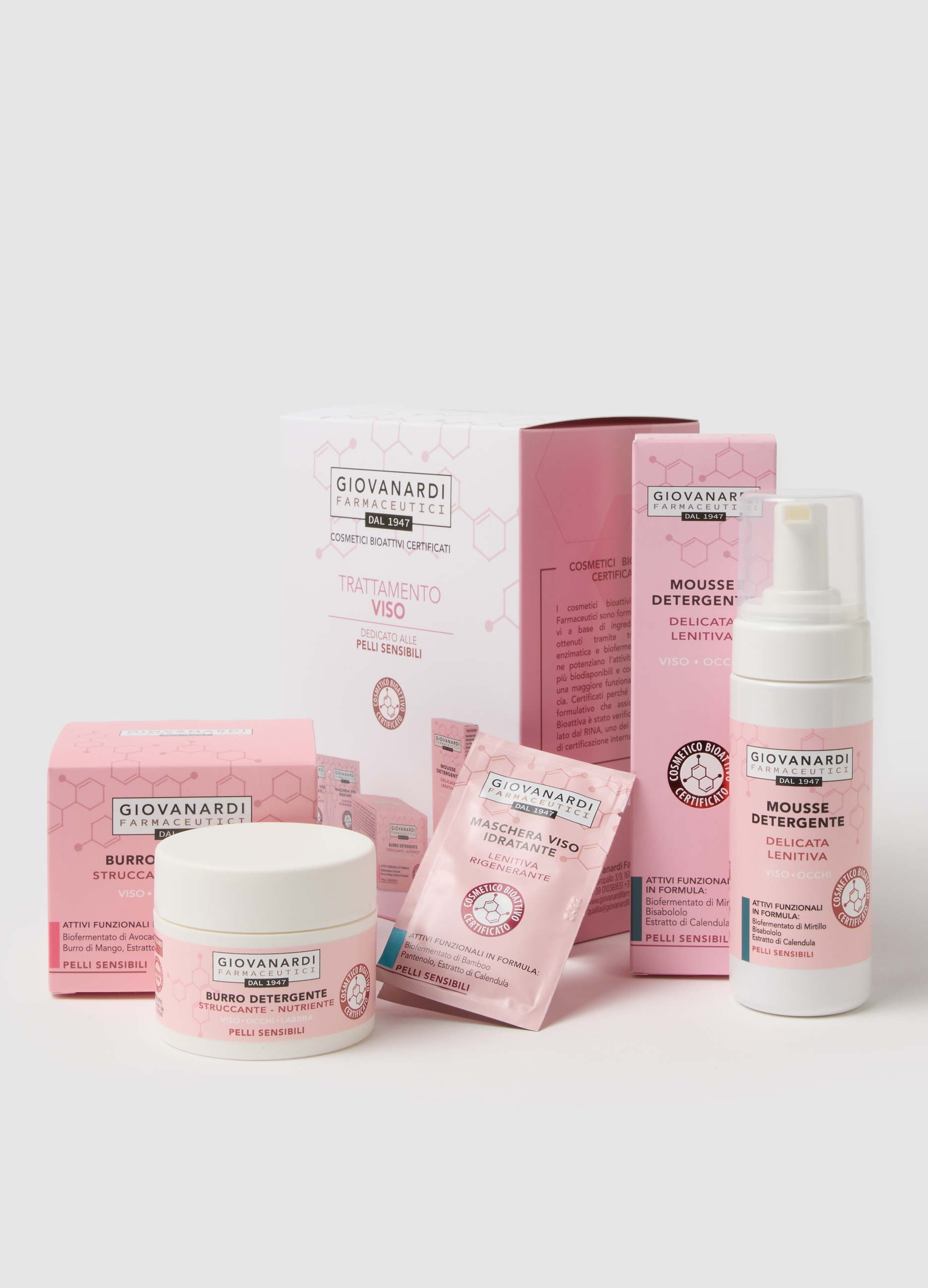 GIOVANARDI FARMACEUTICI, Set Regalo Trattamento Viso Dedicato Alle Pelli Sensibili, Donna, Bianco, Taglia: FASUL